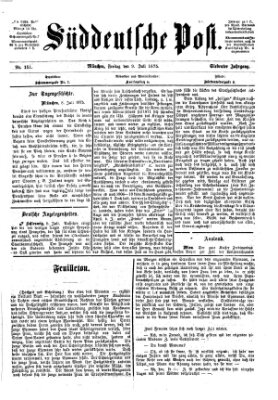 Süddeutsche Post Freitag 9. Juli 1875