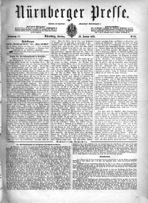 Nürnberger Presse Dienstag 26. Januar 1875
