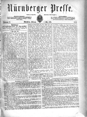 Nürnberger Presse Mittwoch 3. März 1875