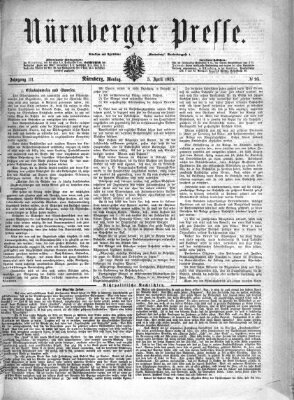 Nürnberger Presse Montag 5. April 1875