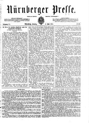 Nürnberger Presse Dienstag 11. Mai 1875