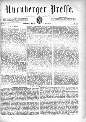 Nürnberger Presse Montag 7. Juni 1875