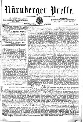 Nürnberger Presse Freitag 2. Juli 1875