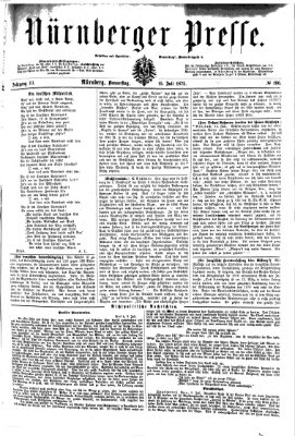 Nürnberger Presse Donnerstag 15. Juli 1875
