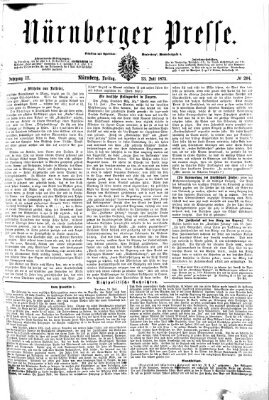 Nürnberger Presse Freitag 23. Juli 1875