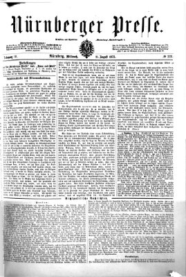 Nürnberger Presse Mittwoch 11. August 1875