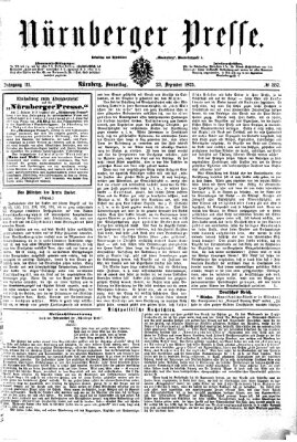 Nürnberger Presse Donnerstag 23. Dezember 1875