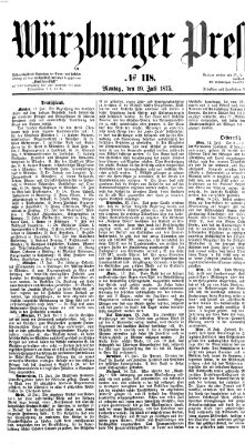 Würzburger Presse Montag 19. Juli 1875