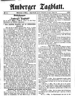 Amberger Tagblatt Mittwoch 3. März 1875