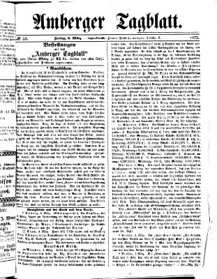 Amberger Tagblatt Freitag 5. März 1875