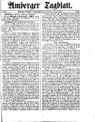 Amberger Tagblatt Montag 2. August 1875