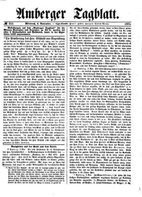 Amberger Tagblatt Mittwoch 3. November 1875