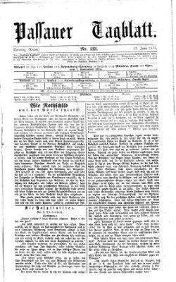 Passauer Tagblatt Sonntag 13. Juni 1875