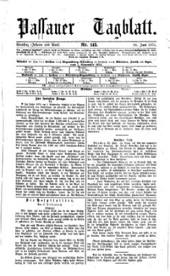 Passauer Tagblatt Samstag 26. Juni 1875