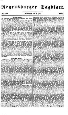 Regensburger Tagblatt Mittwoch 7. Juli 1875