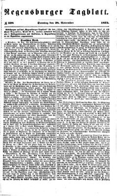 Regensburger Tagblatt Sonntag 28. November 1875