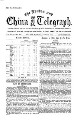 The London and China telegraph Montag 5. April 1875