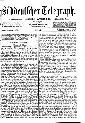 Süddeutscher Telegraph Samstag 6. Februar 1875