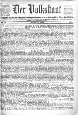 Der Volksstaat Mittwoch 27. Januar 1875