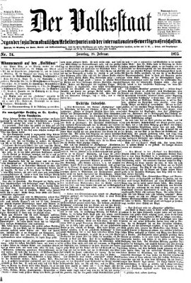 Der Volksstaat Sonntag 28. Februar 1875