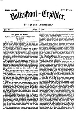 Volksstaat-Erzähler (Der Volksstaat) Sonntag 13. Juni 1875