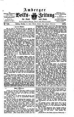 Amberger Volks-Zeitung für Stadt und Land Samstag 19. Juni 1875