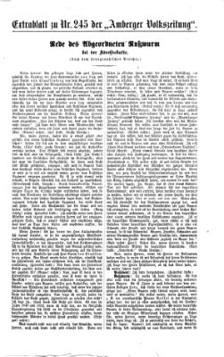 Amberger Volks-Zeitung für Stadt und Land Samstag 23. Oktober 1875