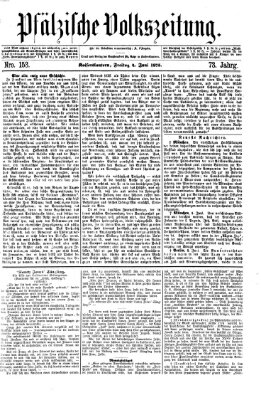 Pfälzische Volkszeitung Freitag 4. Juni 1875