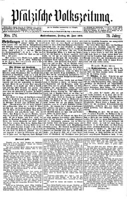 Pfälzische Volkszeitung Freitag 25. Juni 1875