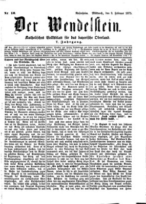 Wendelstein Mittwoch 3. Februar 1875
