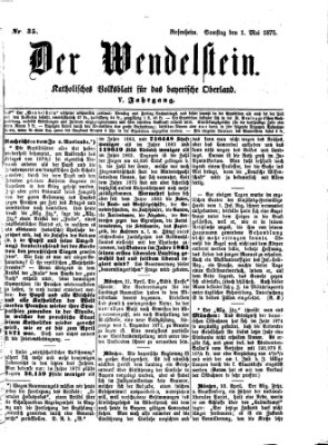 Wendelstein Samstag 1. Mai 1875