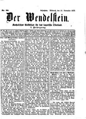 Wendelstein Mittwoch 10. November 1875