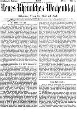 Neues rheinisches Wochenblatt Samstag 6. Februar 1875