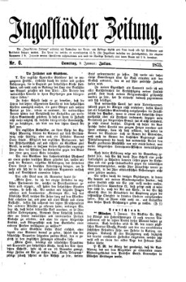 Ingolstädter Zeitung (Neue Ingolstädter Zeitung) Samstag 9. Januar 1875