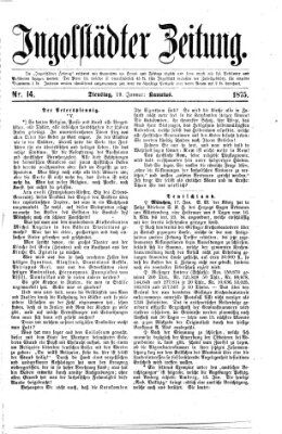 Ingolstädter Zeitung (Neue Ingolstädter Zeitung) Dienstag 19. Januar 1875