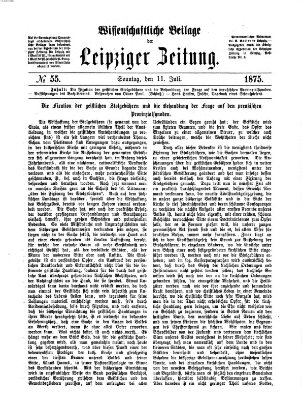 Leipziger Zeitung Sonntag 11. Juli 1875