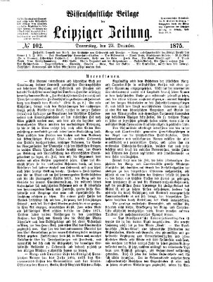 Leipziger Zeitung Donnerstag 23. Dezember 1875