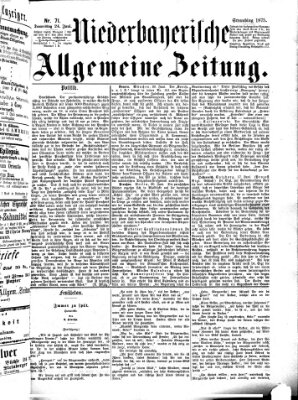 Niederbayerische allgemeine Zeitung Donnerstag 24. Juni 1875