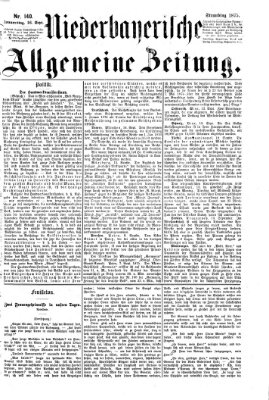 Niederbayerische allgemeine Zeitung Donnerstag 16. September 1875