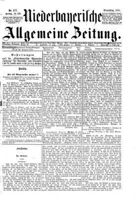Niederbayerische allgemeine Zeitung Freitag 29. Oktober 1875