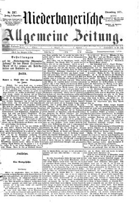 Niederbayerische allgemeine Zeitung Freitag 3. Dezember 1875