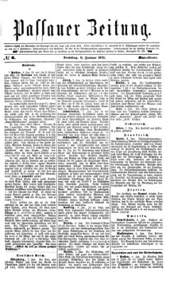 Passauer Zeitung Samstag 9. Januar 1875