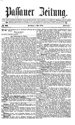 Passauer Zeitung Samstag 1. Mai 1875