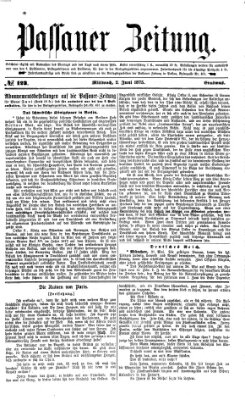 Passauer Zeitung Mittwoch 2. Juni 1875