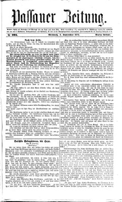 Passauer Zeitung Mittwoch 8. September 1875
