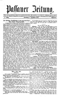 Passauer Zeitung Samstag 4. Dezember 1875