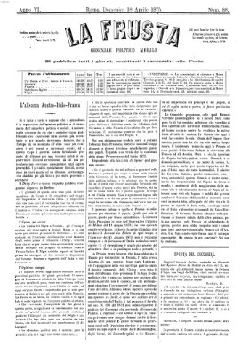 La frusta Sonntag 18. April 1875