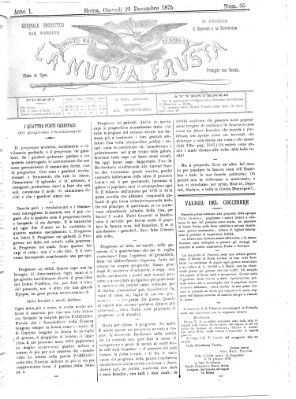 La nuova frusta (La frusta) Donnerstag 23. Dezember 1875