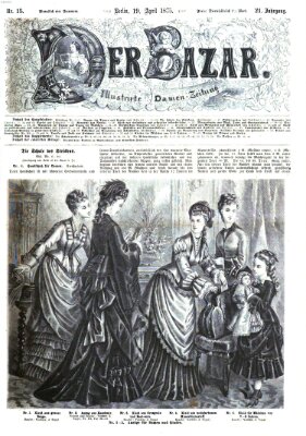 Der Bazar Montag 19. April 1875