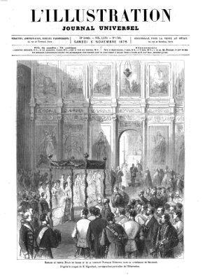 L' illustration Samstag 6. November 1875